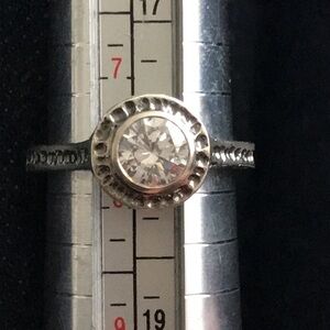 Silpada CZ sterling silver ring.